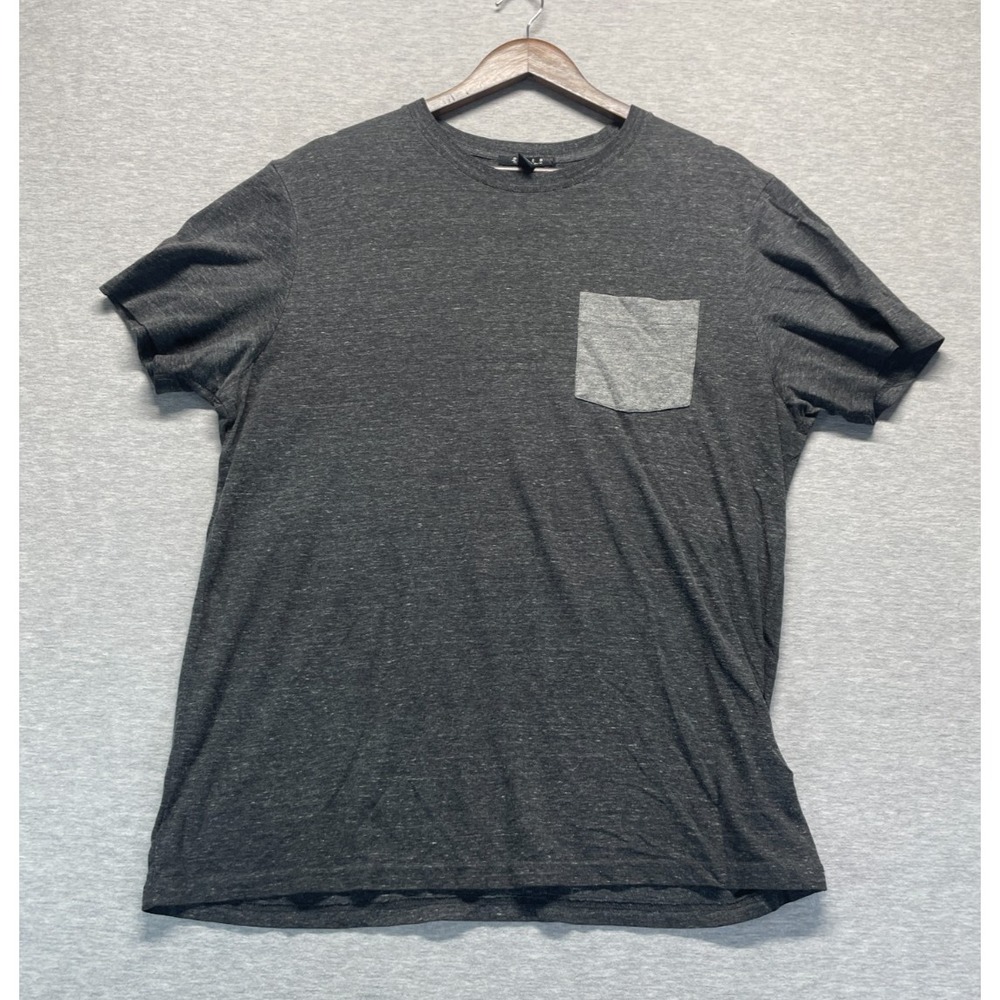 21 Men An American Brand Pocket T Shirt Mens XL Heather Gray Crew Neck Everyday